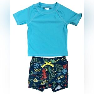 Tucker + Tate Boys 12M
RashGuard Swim Set with Palm Trees
